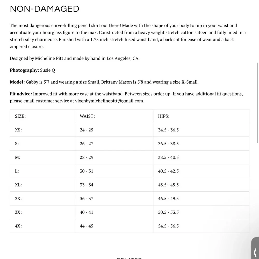 Vixen By Micheline Pitt Pencil Dark Green Skirt - Picture 7 of 14